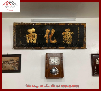 Hoành phi câu đối nhà thờ họ Từ 3 chữ chữ Triêm- Hóa- Vũ